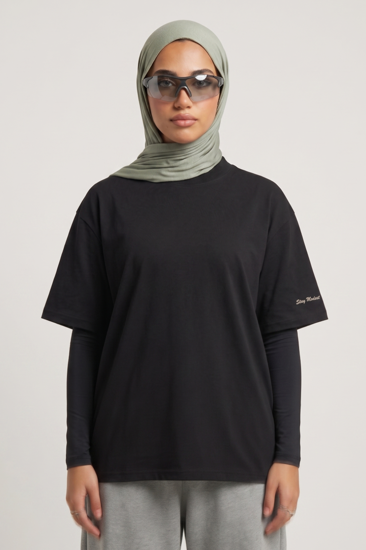 Stay Modest Oversized Cover-Up Tee