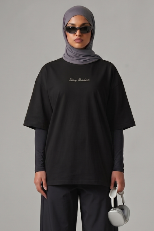 Stay Modest Oversized Cover-Up Tee