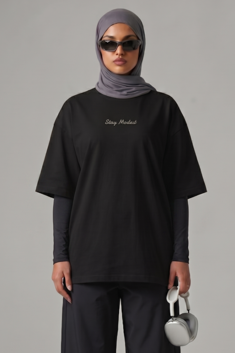 Stay Modest Oversized Cover-Up Tee
