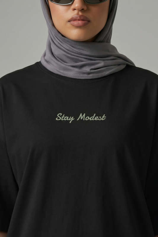 Stay Modest Oversized Cover-Up Tee